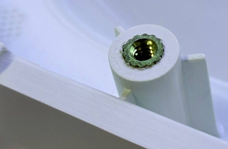 Ultrasonically Welded Insert (detail) | Manterra Precision Plastic Injection Molding